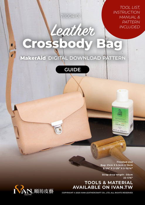 MakerAid® Leather Crossbody Bag Digital Download Pattern