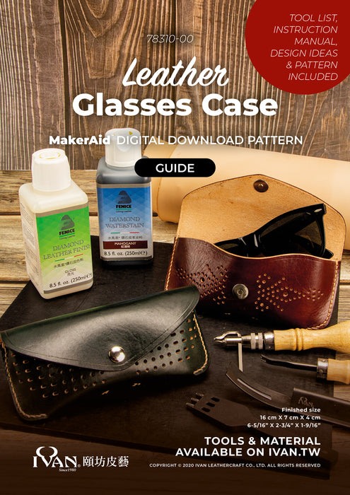 MakerAid® Leather Glasses Case Digital Download Pattern