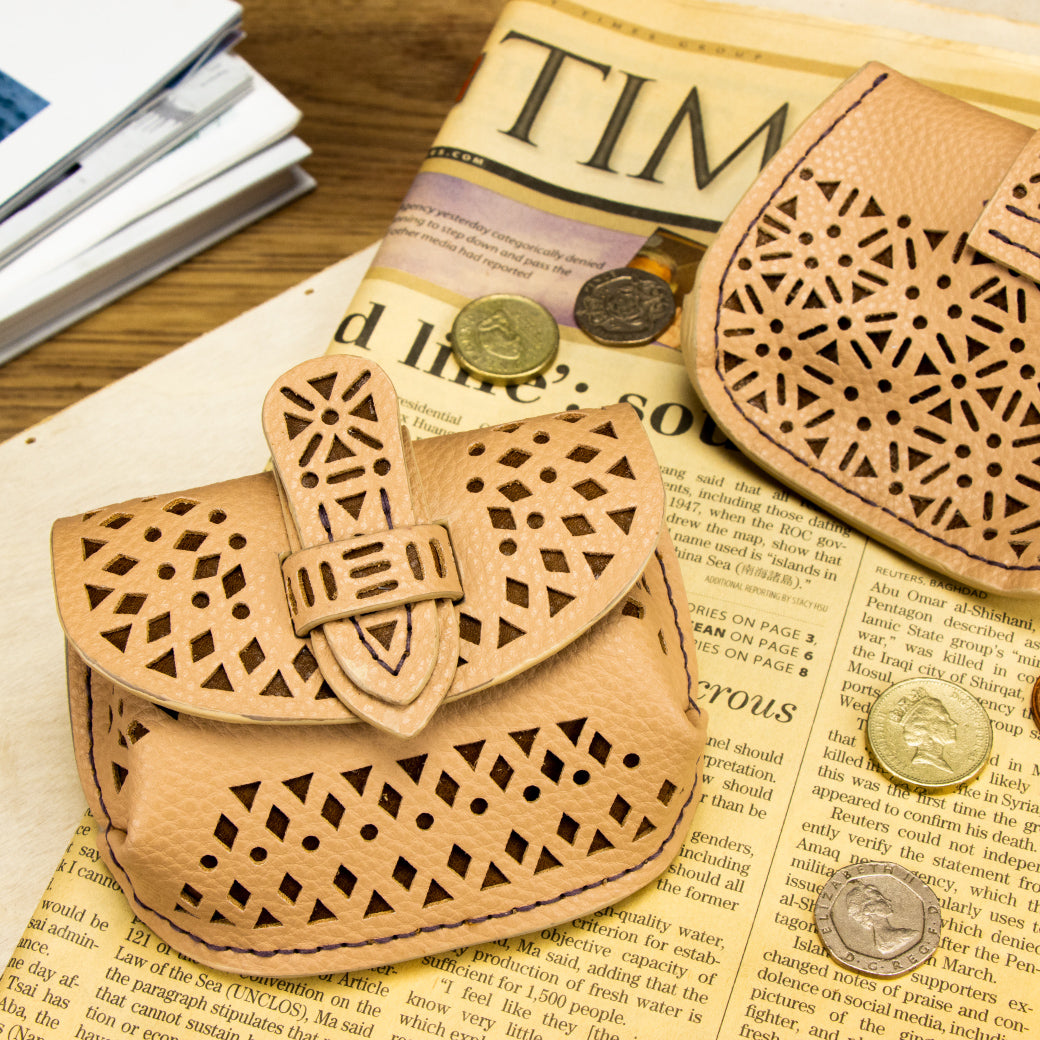 Perforated Coin Pouch