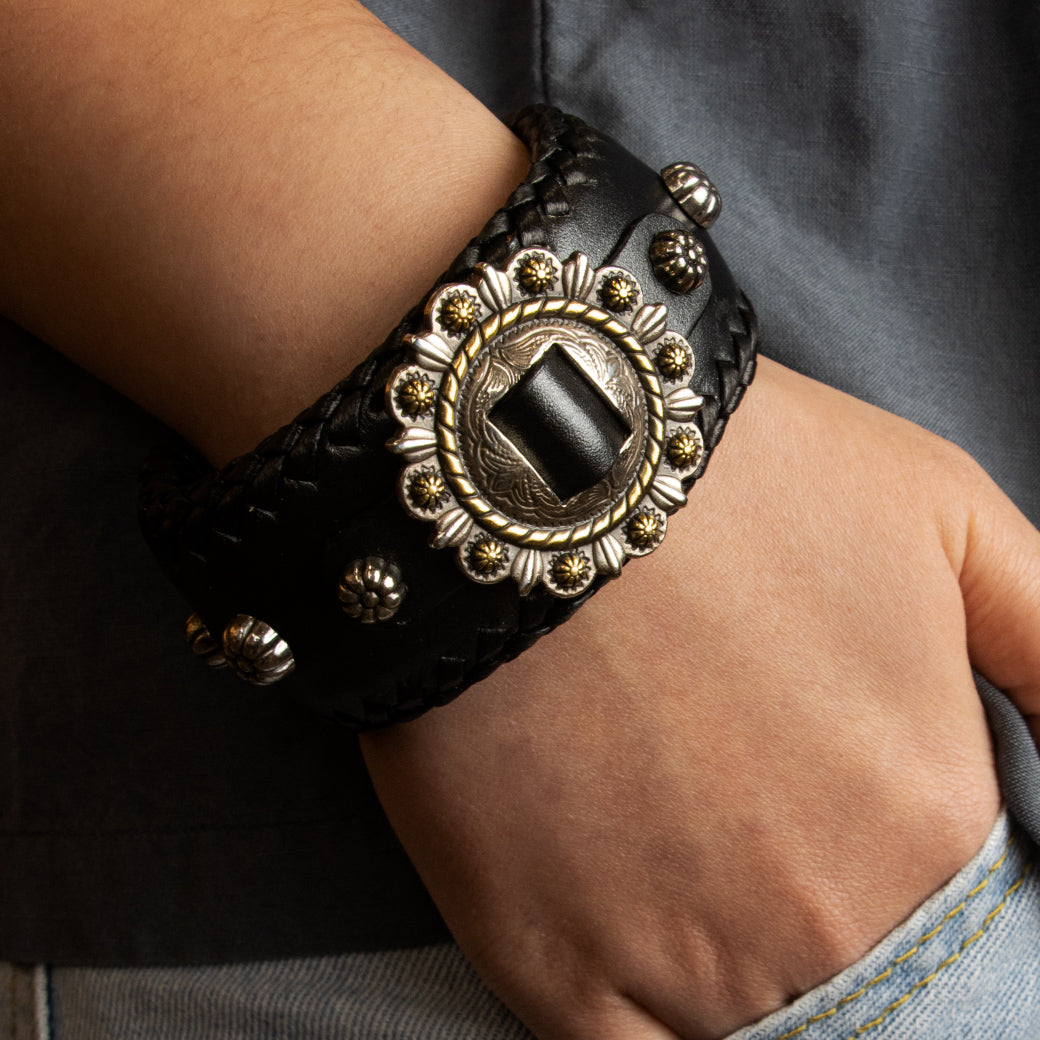 Leather Braided Cuff — Ivan Leathercraft