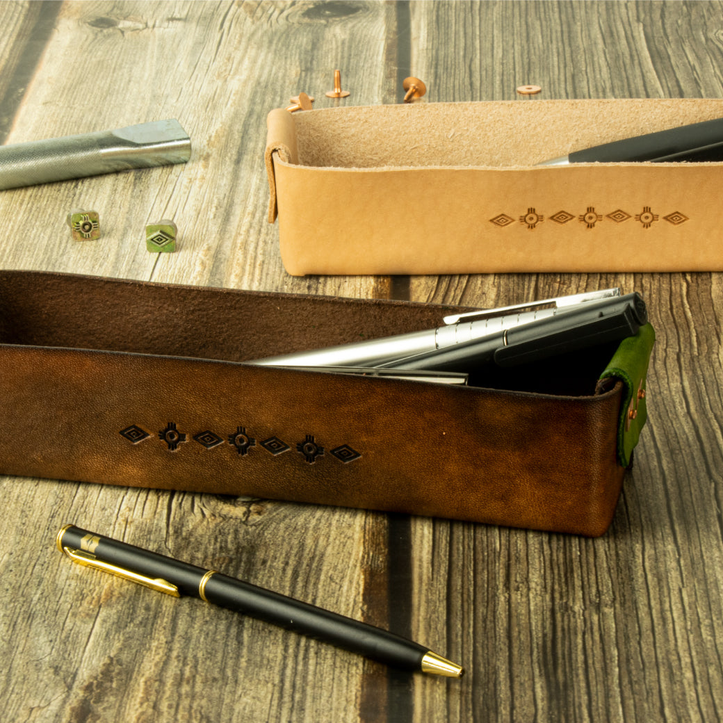 Holiday Leathercraft- #1 Leather Pencil Tray