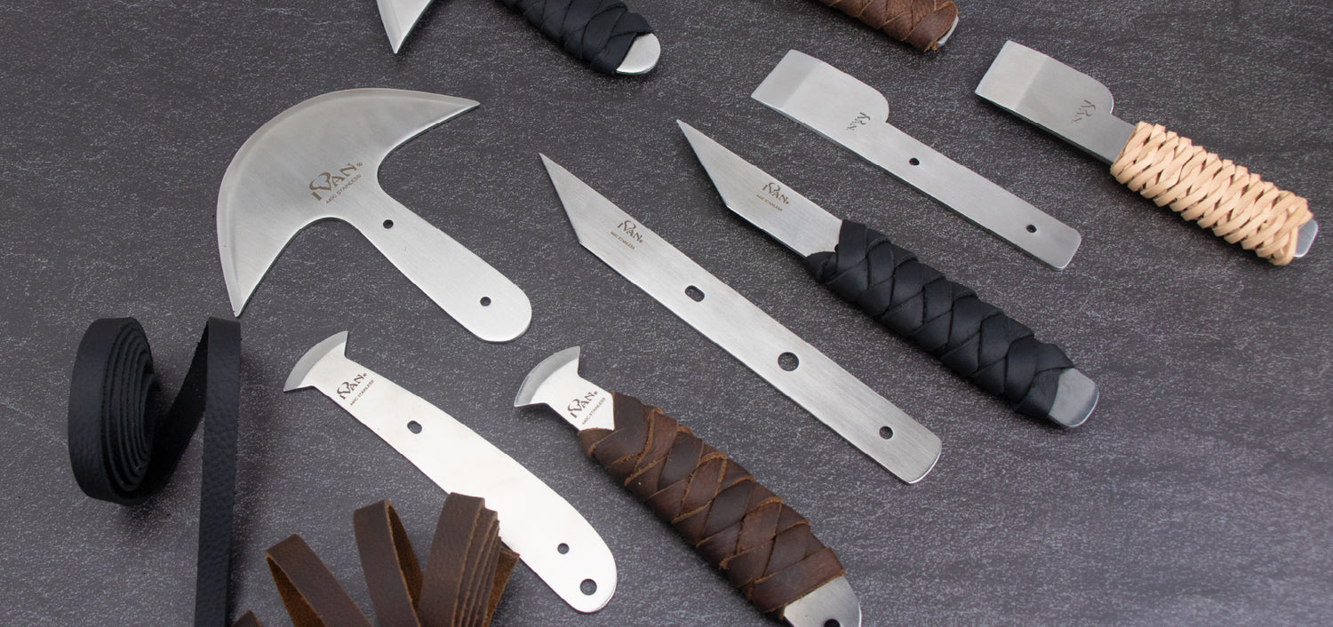 TOP 4 knife blades for custom leather knives