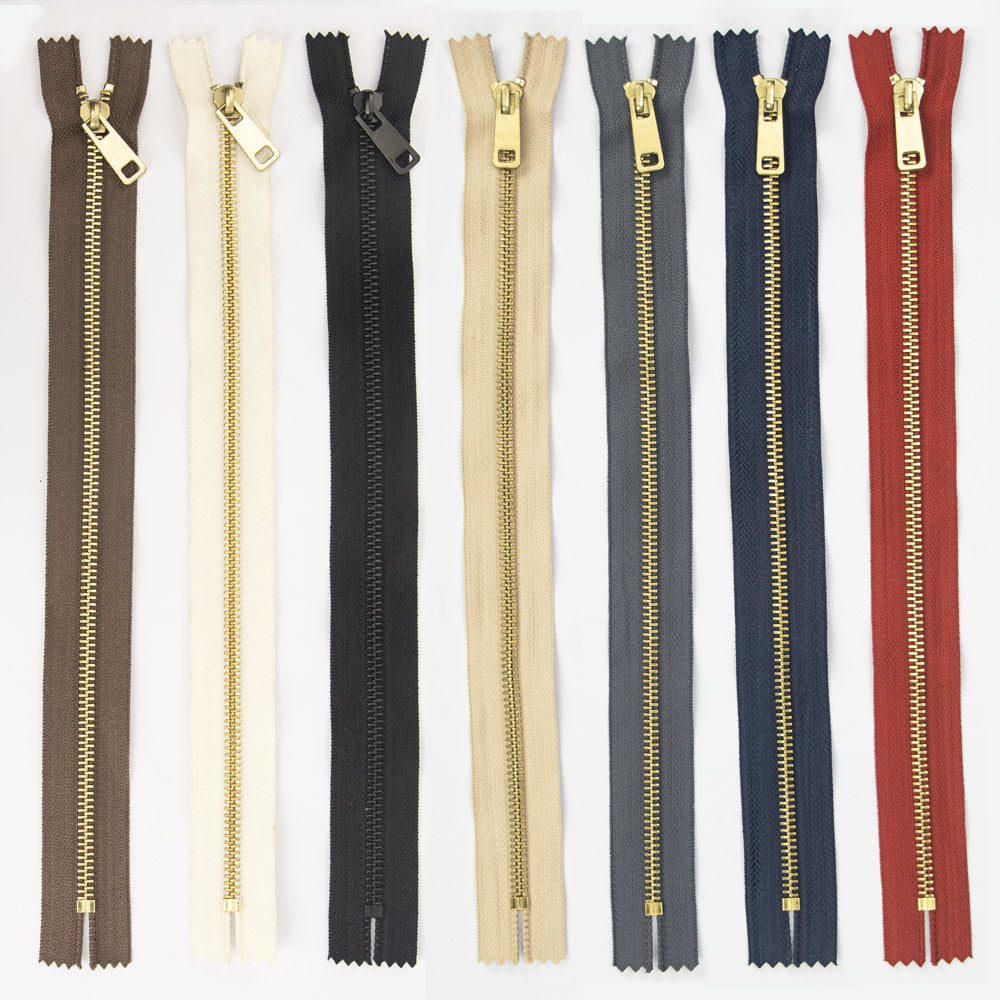 Ivan Leathercraft #5 Brass Teeth Zipper, 300mm (12”)