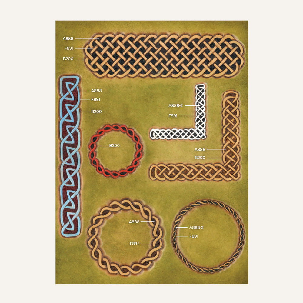 MakerAid® Celtic Circles & Borders Easy Trace Reusable Pattern — Ivan ...