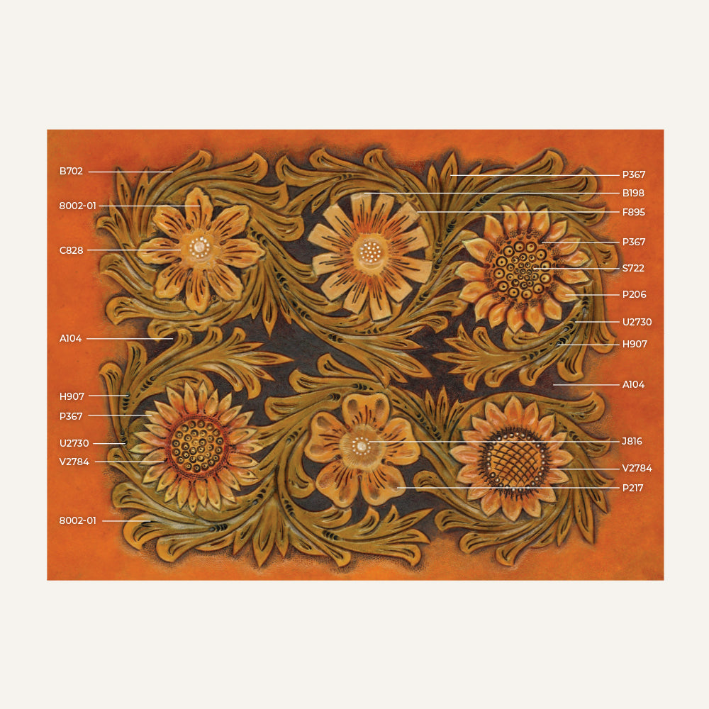 MakerAid® Flowers & Leaves #2 Easy Trace Reusable Pattern — Ivan ...