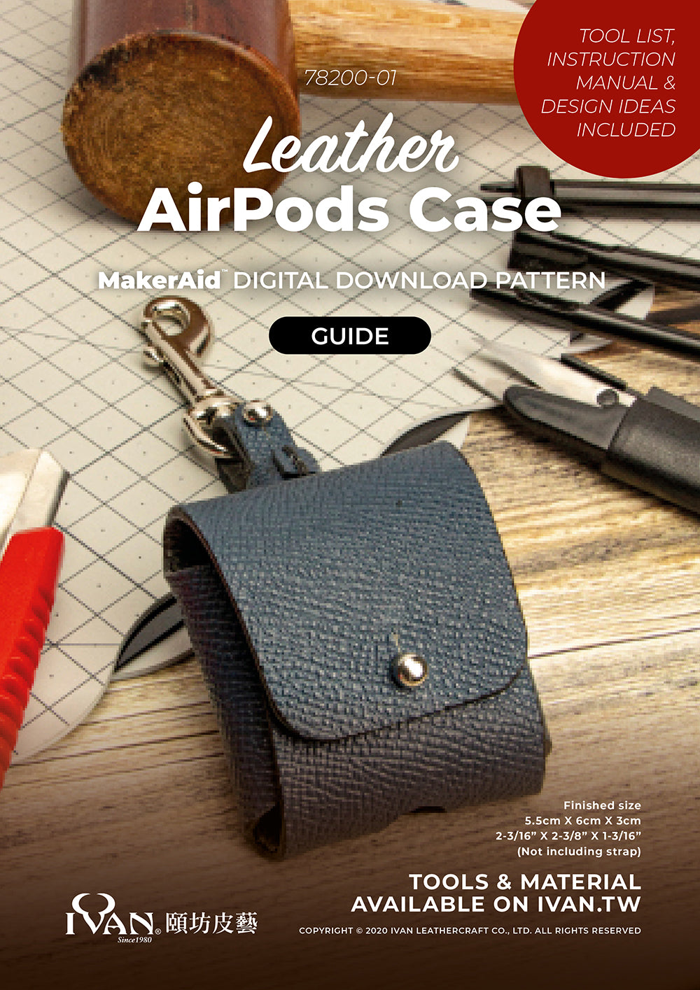 MakerAid® Leather AirPods Case Digital Download Pattern — Ivan