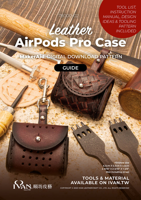MakerAid® Leather AirPods Pro Case Digital Download Pattern