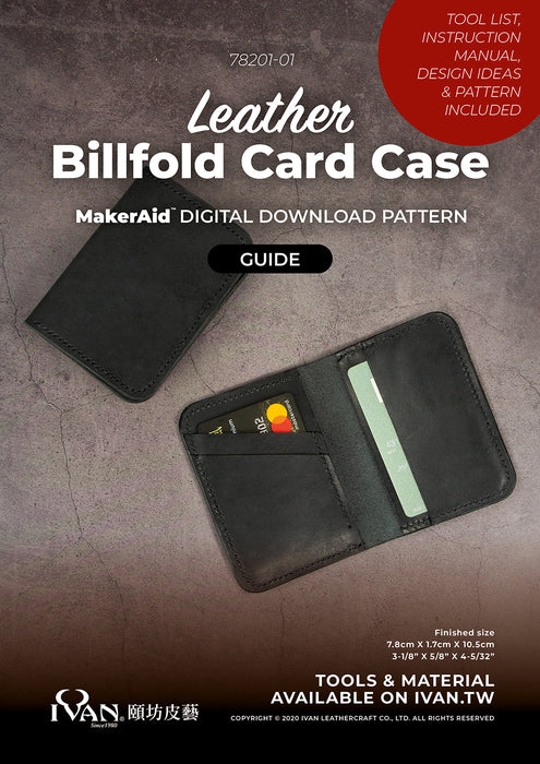 MakerAid® Leather Billfold Card Case Digital Download Pattern