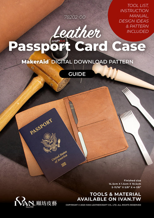 MakerAid® Leather Passport Card Case Digital Download Pattern