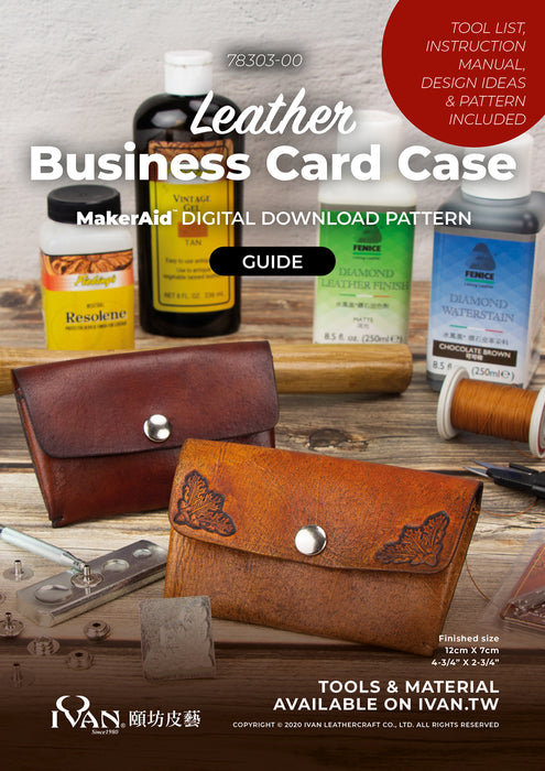 MakerAid® Leather Business Card Case Digital Download Pattern