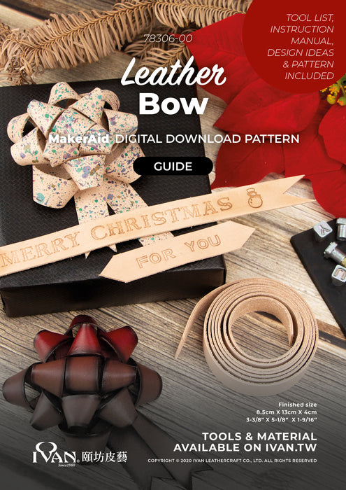 MakerAid® Leather Bow Digital Download Pattern