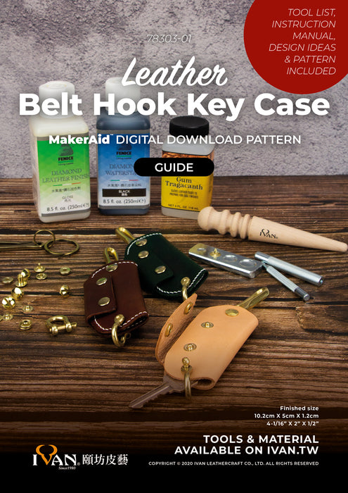 MakerAid® Leather Belt Hook Key Case Digital Download Pattern