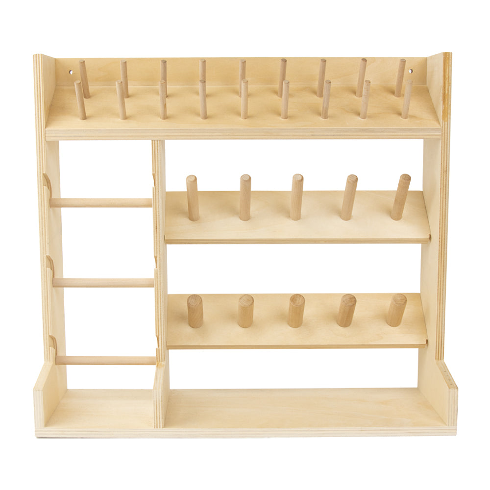 Strap Lacing Rack Ivan Leathercraft Deluxe Wooden Thread & Lace Rack